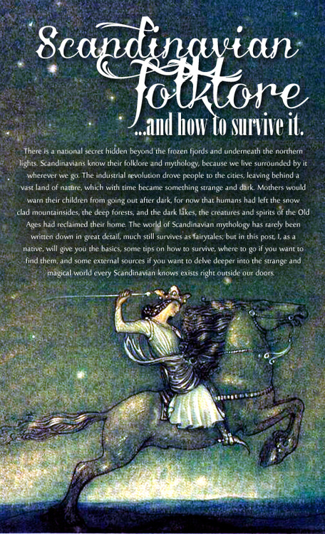 Scandinavian Folklore …and how to survive it.